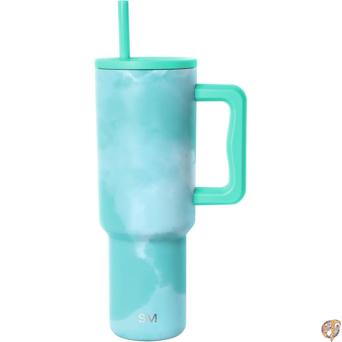 【クーポン配信中】Simple Modern 40オンス (約1.2L) Trek タンブラー ハンドル＆ストロー付き蓋付き ドリンクホルダー対応 真空断熱ステンレス製 トラベルマグ オーシャンタイド｜パームスアメリカ