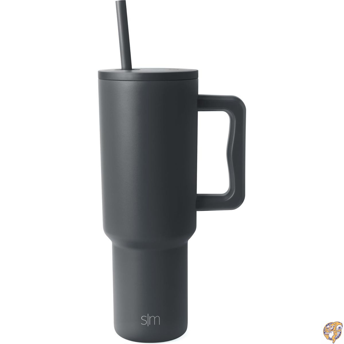 【クーポン配信中】Simple Modern 40 oz (約1.18L) Trek タンブラー ハンドル&ストロー蓋付き カップホルダー対応 真空断熱ステンレス製 トラベルマグ グラファイト|パームスアメリカ
