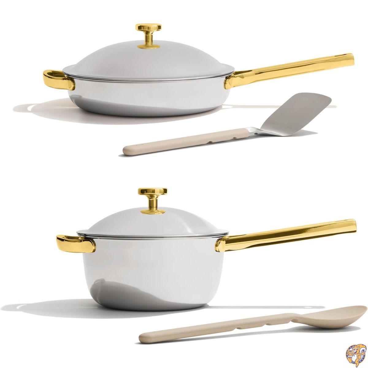 【20日最大4000円クーポン】Our Place Mini Titanium Pro Cookware Duo 6点セット 3層構造チタン調理器具セット Always Pan & Perfect Pot Pro付属 ノンコーティング・ノンスティック IH対応・耐熱温度約398℃ ゴールド|パームスアメリカ