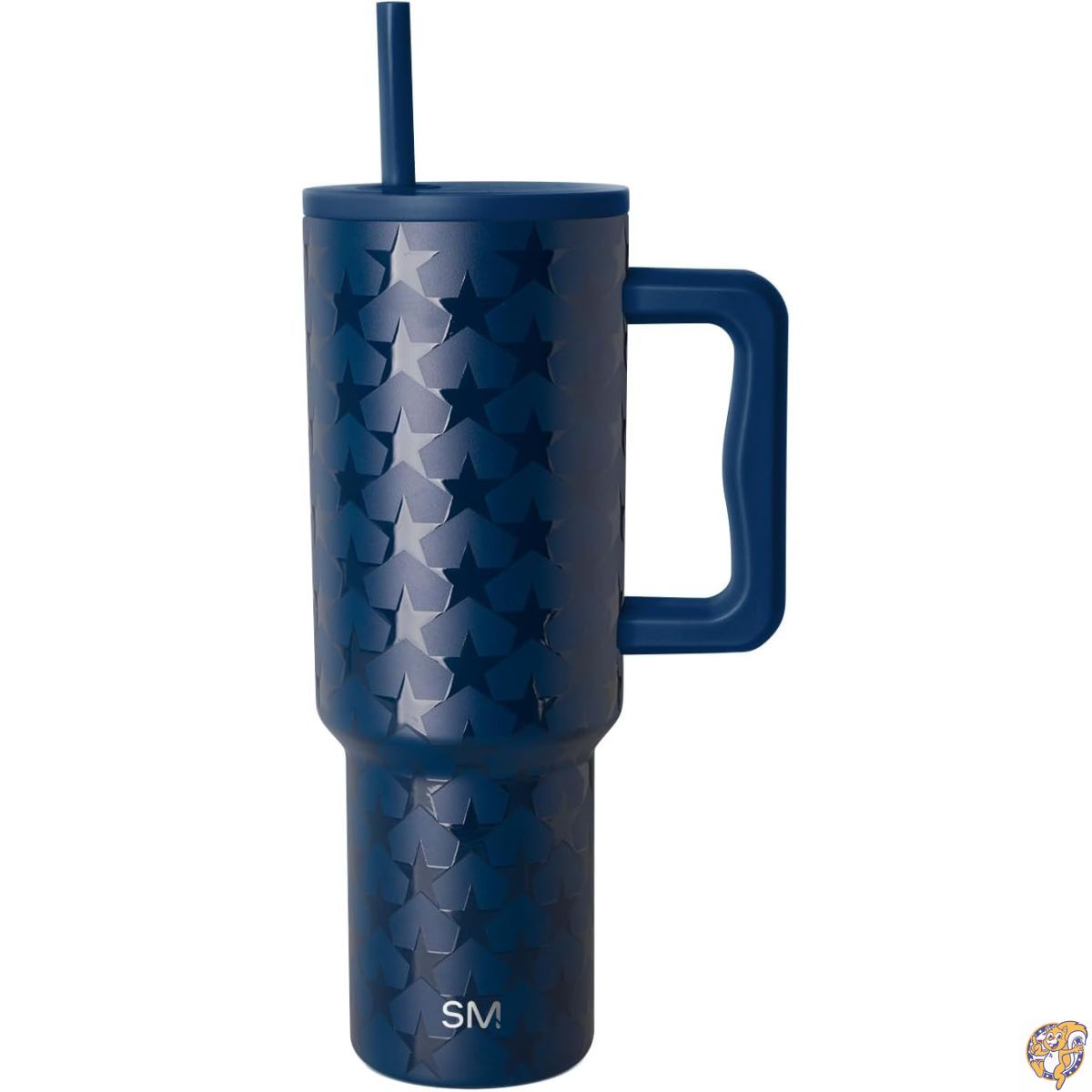 【クーポン配信中】Simple Modern 4th of July 40オンス トレックタンブラー ハンドルとストロー蓋付き | カップホルダーに優しい断熱ステンレススチールトラベルマグ スターネイビー｜パームスアメリカ