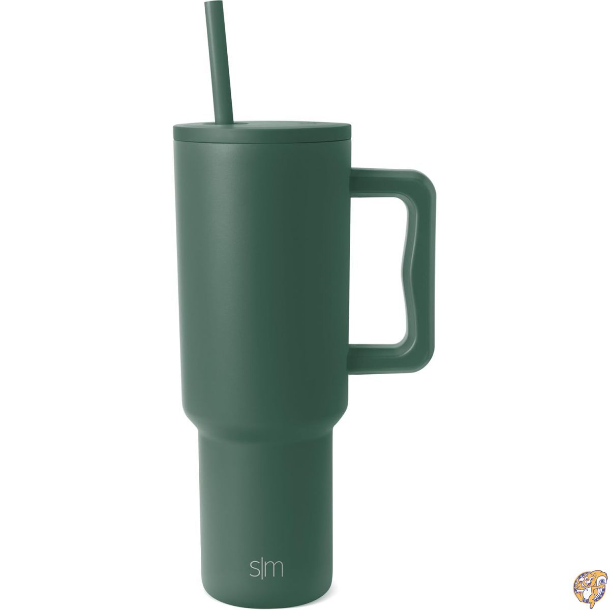 【クーポン配信中】ハンドル＆ストロー付きタンブラー 40オンス (約1.18L) ステンレス製 真空断熱 持ち運び用ボトル トラベルマグ アイスコーヒー用 ギフト レディース メンズ ユニセックス Trekコレクション 40oz フォレスト｜パームスアメリカ