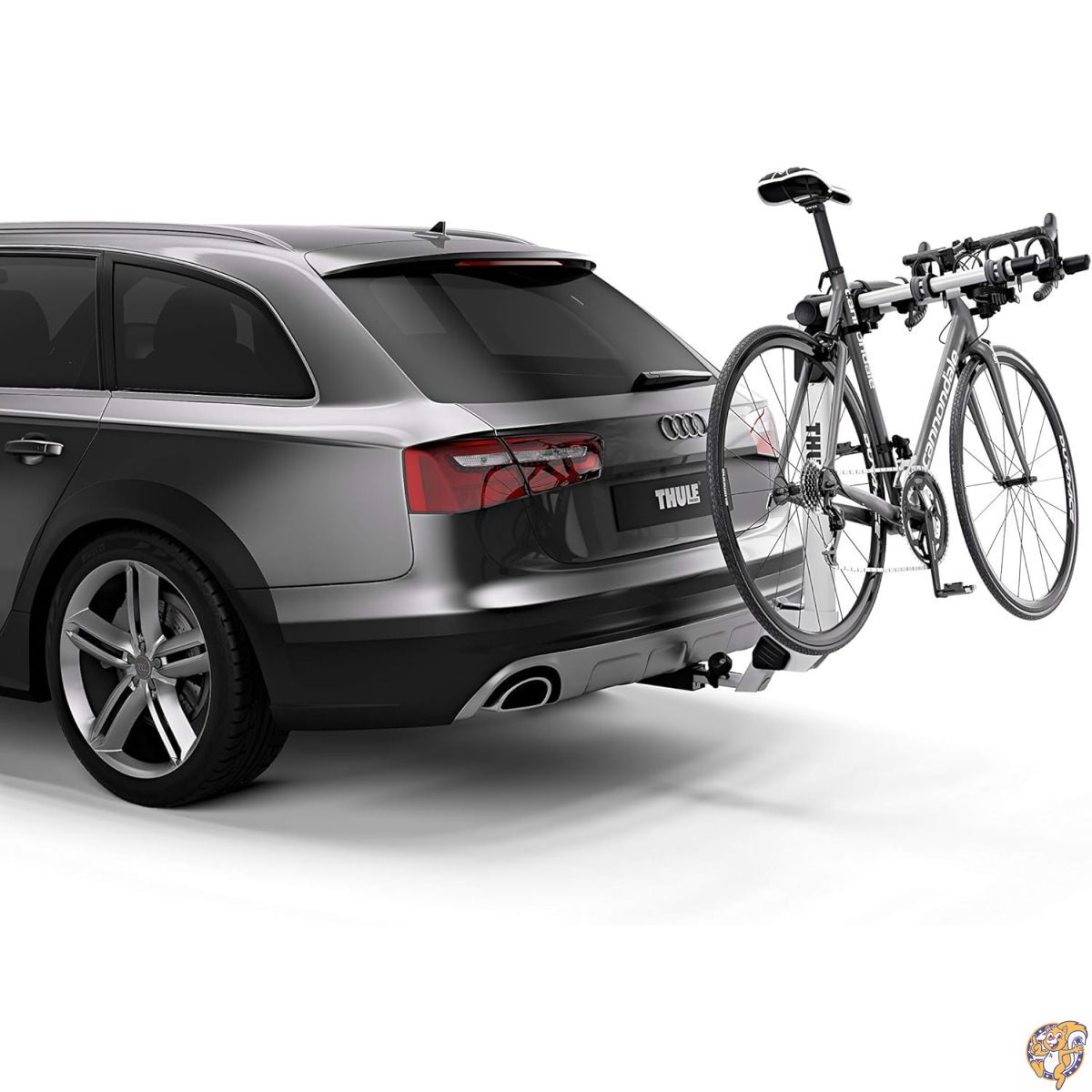 【クーポン配信中】Thule Helium Pro ハンギングバイクラック - 自転車3台を運ぶ 軽量ヒッチバイクラック 2インチと1.25インチのレシーバーに対応 工具不要のクイックインストール トランクアクセスのための傾斜 耐荷重115ポンド|パームスアメリカ
