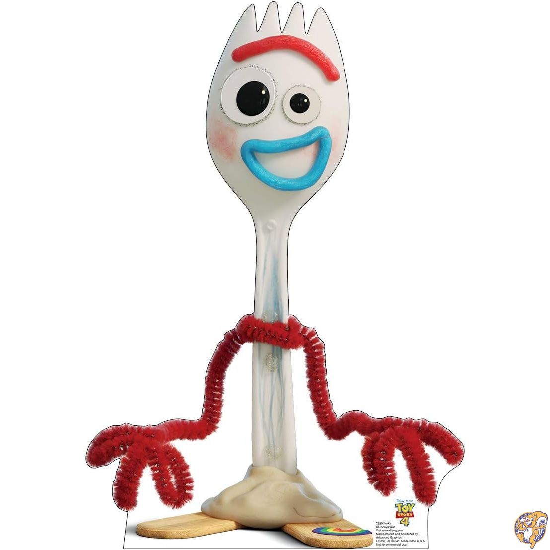 【クーポン配信中】Advanced Graphics Forky 等身大 段ボール カットアウト スタンド - ディズニー ピクサー トイストーリー 4 (2019年フィルム)｜パームスアメリカ