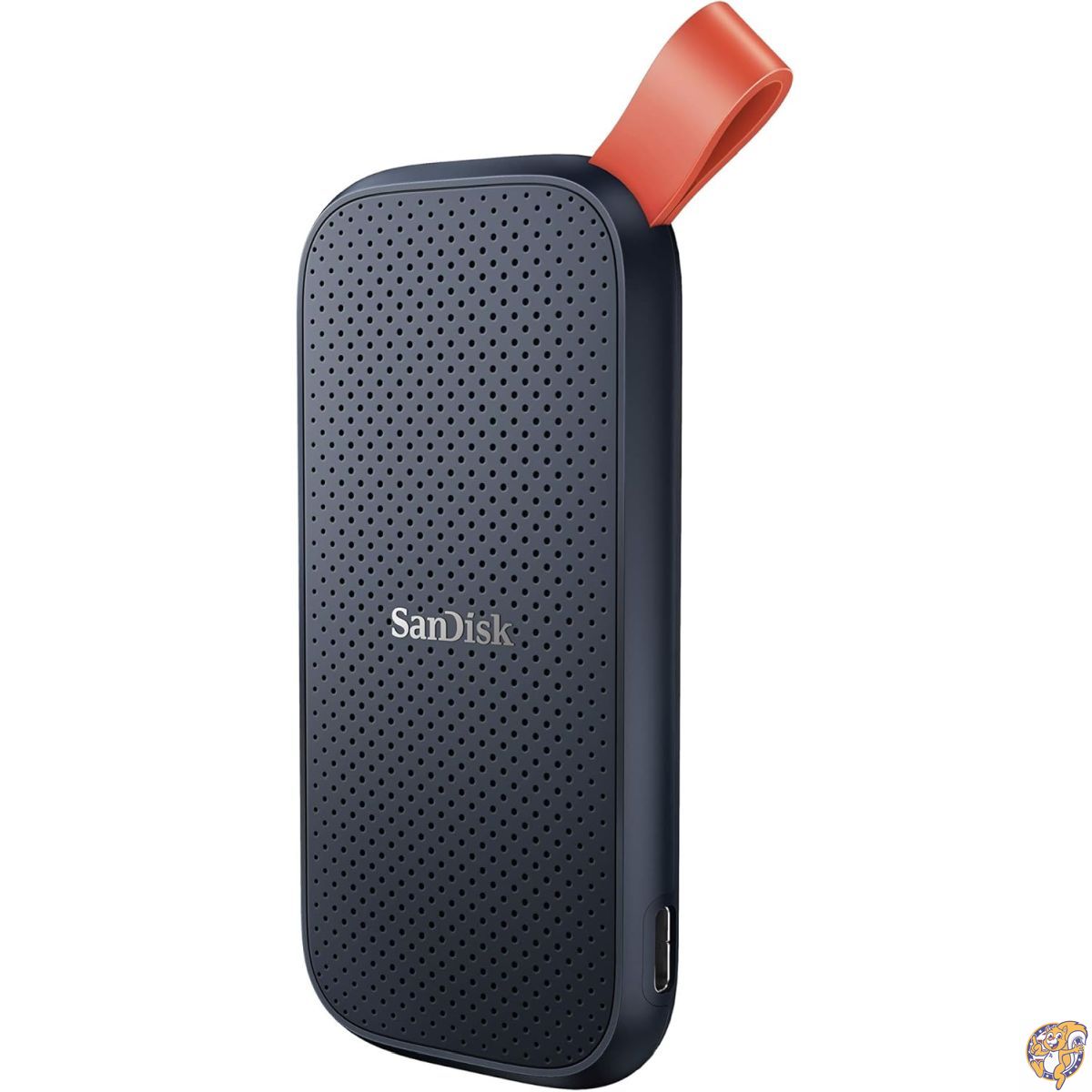 【25日最大4000円クーポン】SanDisk ポータブルSSD 480GB 外付けSSD USB3.2 Gen2 最大読出520MB/秒 耐衝撃 ラバーフック付 ブラック SDSSDE30-480G-G25|パームスアメリカ
