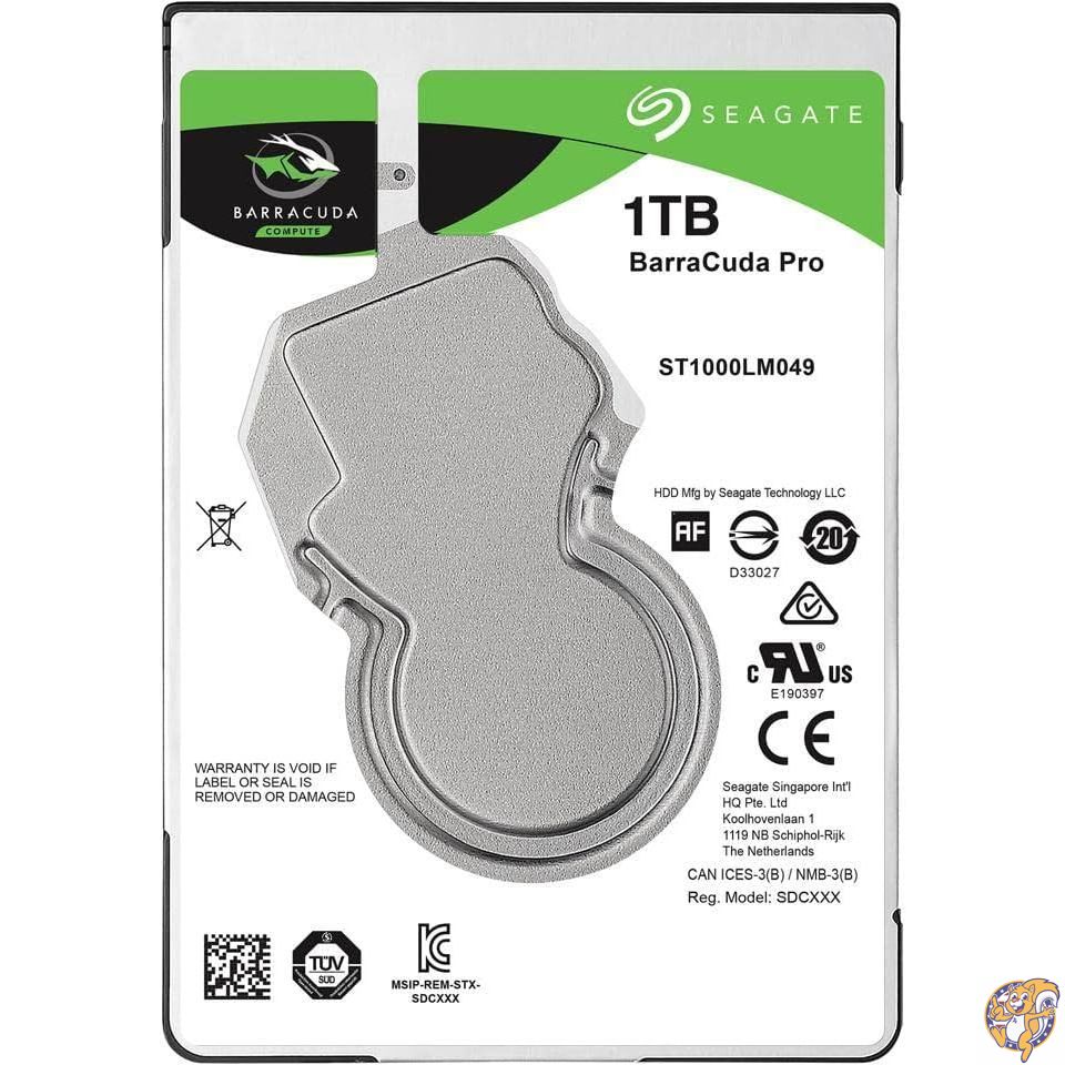 【クーポン配信中】Seagate 1TB Barracuda 2.5インチ ハードドライブ ST1000LM049 (SATA 6Gb/s/128MB/7200 RPM)｜パームスアメリカ 26,626円