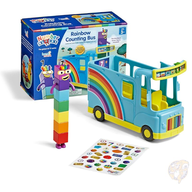 【クーポン配信中】ナンバーブロックス hand2mind ハンドツーマインド Numberblocks レインボー カウンティング バス ミュージックトイ マルチカラー 知育玩具 音楽 数遊び 向け ギフト 入園 卒園 誕生日 お祝い