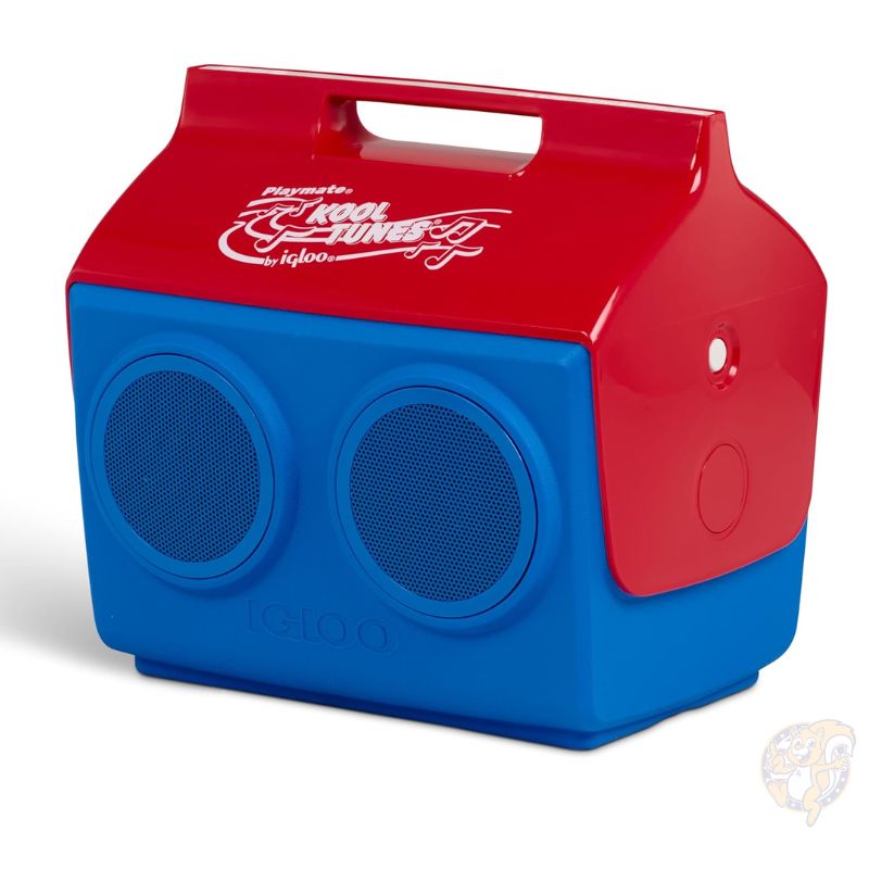 【クーポン配信中】IGLOO イグルー クールチューンズ レトロ Bluetooth スピーカー付き クーラーボックス 約13L 約37cm×約28cm×約35cm ブルー レッド 保冷 アウトドア|パームスアメリカ