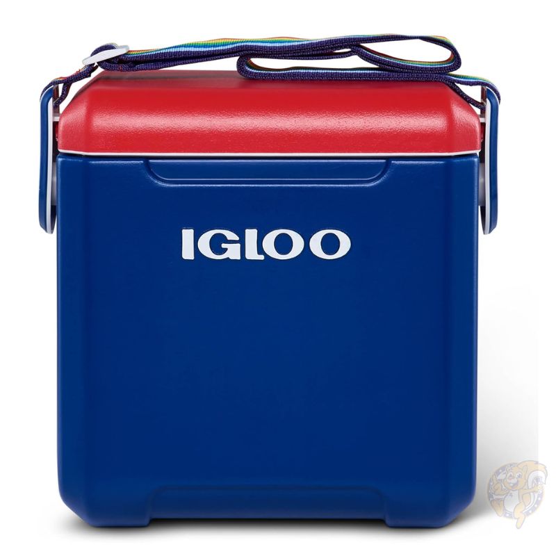 【クーポン配信中】イグルー Igloo タグアロング トゥー クーラーボックス 11クォート ネイビー レインボーストラップ 約10L 保冷 2日 アウトドア