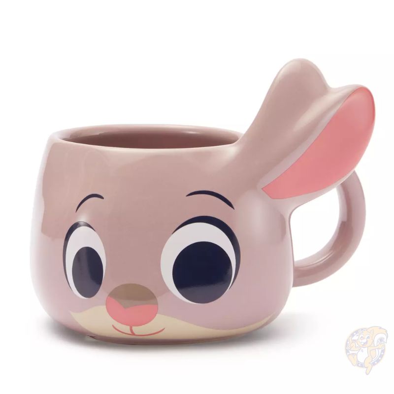 【クーポン配信中】ディズニー Disney ズートピア ジュディ ホップス マグカップ 約14oz 約高さ13cm キャラクター 立体フェイス 陶器 マグ Zootopia 映画 ディズニーストア ギフト