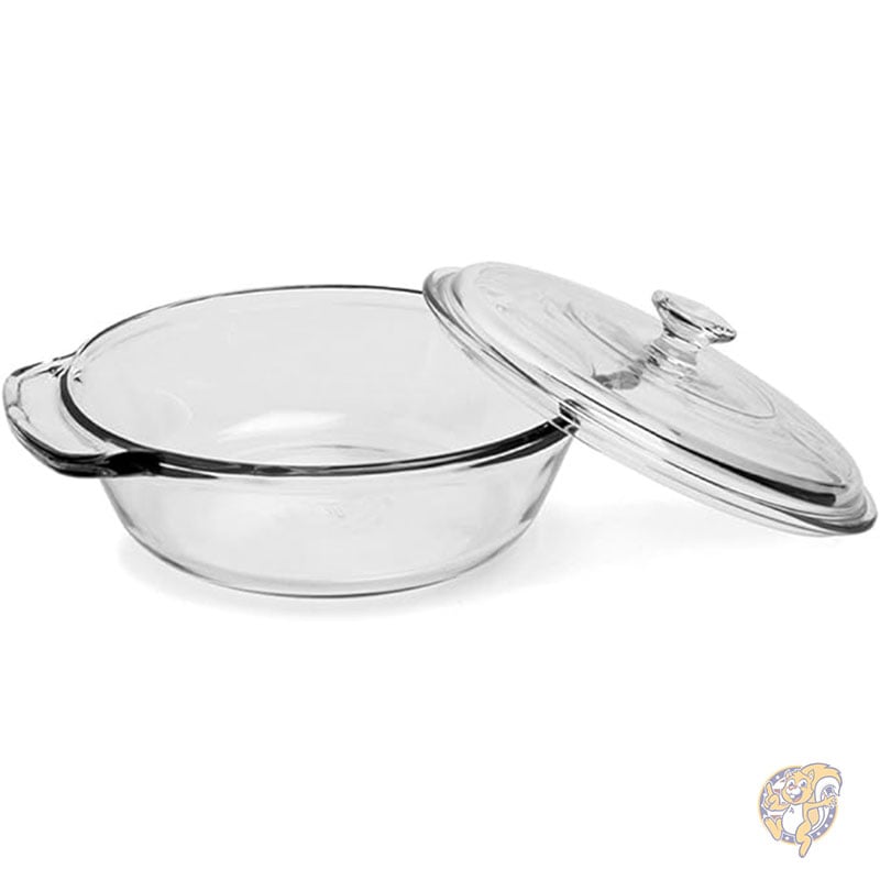 1.8L ガラスキャセロール皿 クリア アンカーホッキング Cuisinart クイジナート