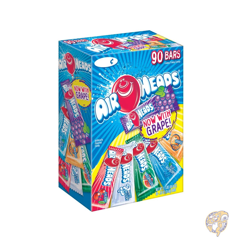 エアヘッズ AirHeads 15.5g バラエティパック 90個入り 個包装 小袋、まとめ買い お配り 業務用 ばらまき プチギフト 誕生日 景品