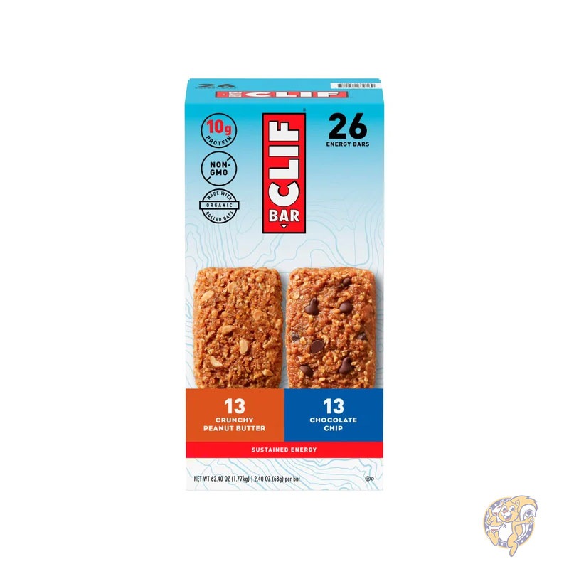 【クーポン配信中】クリフバー Clif Bar バラエティパック 68g 26個入り お菓子 個包装 まとめ買い 大量