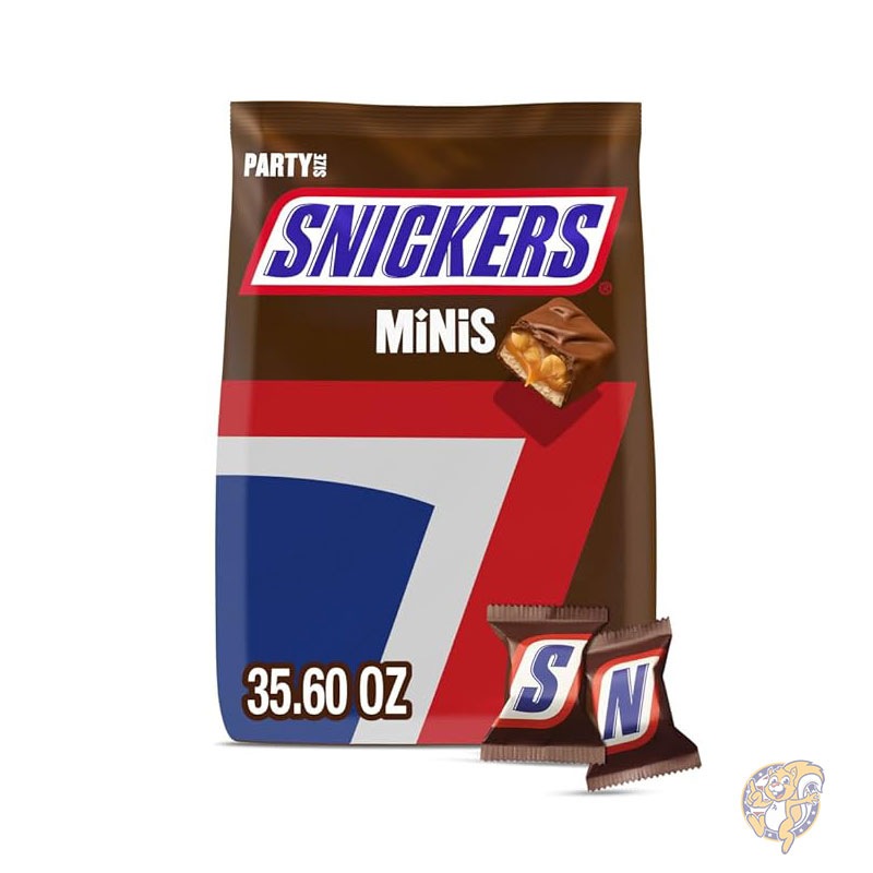 【クーポン配信中】スニッカーズ Snickers ミニ NFL フットボール チョコレート キャンディ バー パーティーサイズ アソート チョコ 35.6 オンス 1kg
