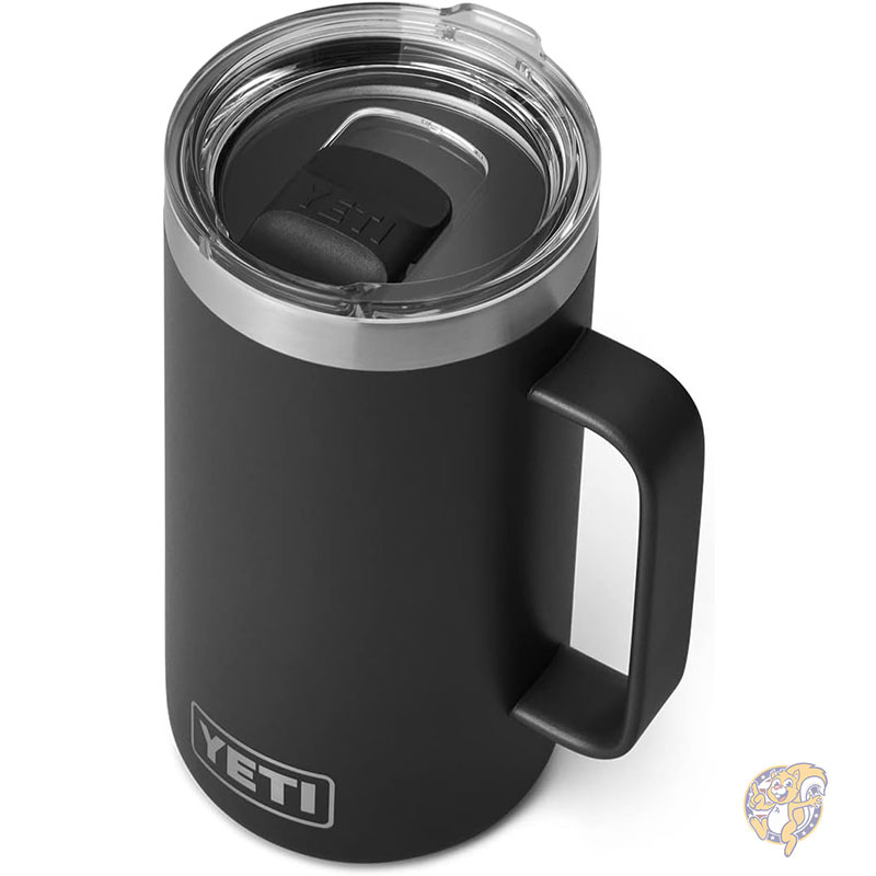 【20日最大4000円クーポン】YETI イエティー ランブラー タンブラー マグ 24オンス 709ml 真空断熱 ステンレススチール マグスライダー蓋付き ブラック|パームスアメリカ