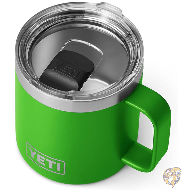 【ポイント2倍!15日】YETI イエティー ランブラー 14オンス 414ml マグカップ 真空断熱 ステンレススチール マグスライダー蓋付き ステンレス キャノピーグリーン