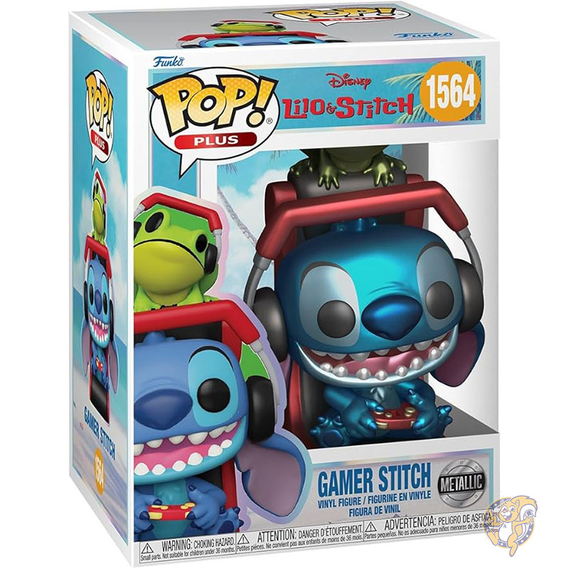 【クーポン配信中】Funko POP! ファンコ ポップ フィギア ディズニー リロ アンド スティッチ ゲーマー スティッチ メタリック コレクター向けビニール製フィギュア 公式商品 子供 大人向け おもちゃ