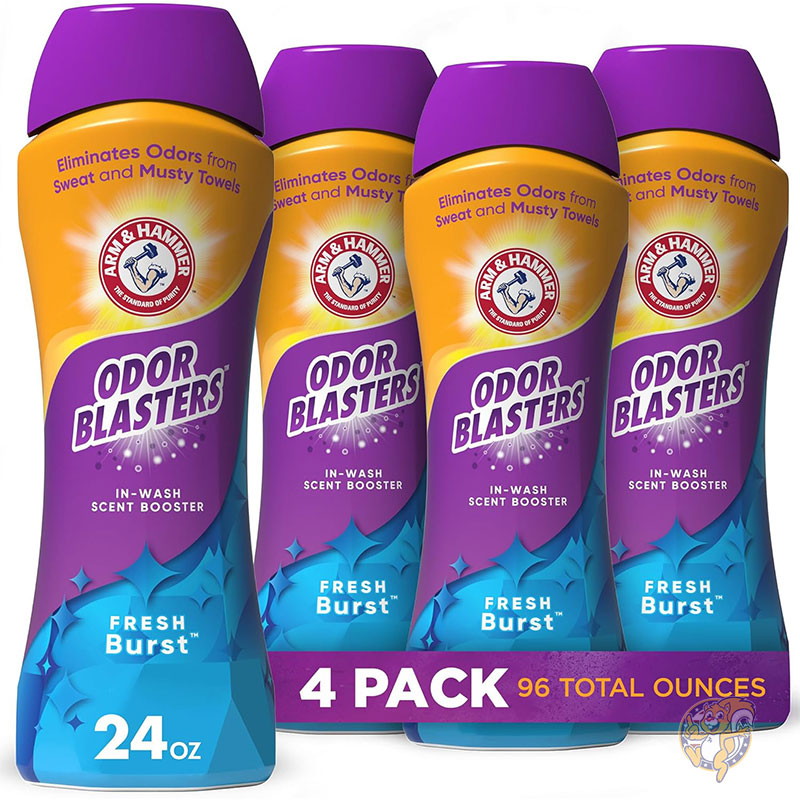 【ポイント2倍!15日】アーム＆ハンマー Arm & Hammer 洗濯洗剤 消臭剤 オドールブラスター インウォッシュ 香りブースター フレッシュバースト 24オンス 709ml 4個パック