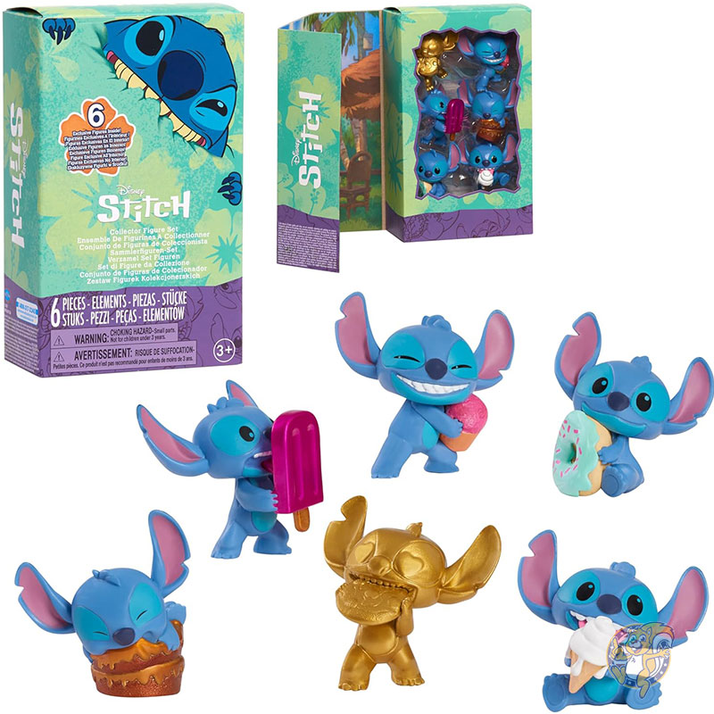 【クーポン配信中】Disney ディズニー リロ＆スティッチ フィードミー 6ピース コレクタブルフィギュアセット プレミアムコレクターパッケージ 向けおもちゃ Just Play ジャストプレイ 7,348円