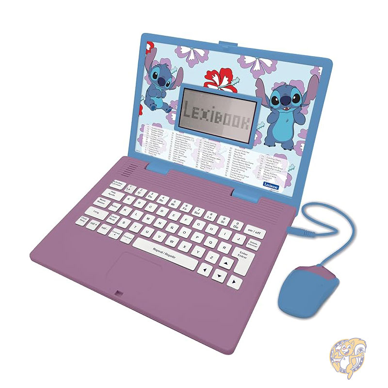 【クーポン配信中】Disney ディズニー バイリンガル英語 スペイン語教育用 ノートパソコン 124 の言語アクティビティ ライティング 数学 論理 音楽 ゲーム 男の子と女の子向け 知育おもちゃ 学習おもちゃ Lexibook レキシブック
