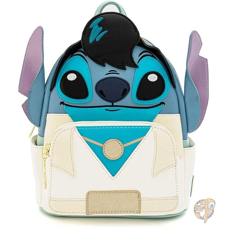 【クーポン配信中】Disney ディズニー エルヴィス スティッチ コスプレ リュック バックパック レディース ダブルストラップ ショルダーバッグ ハンドバッグ Loungefly ラウンジフライ｜パームスアメリカ