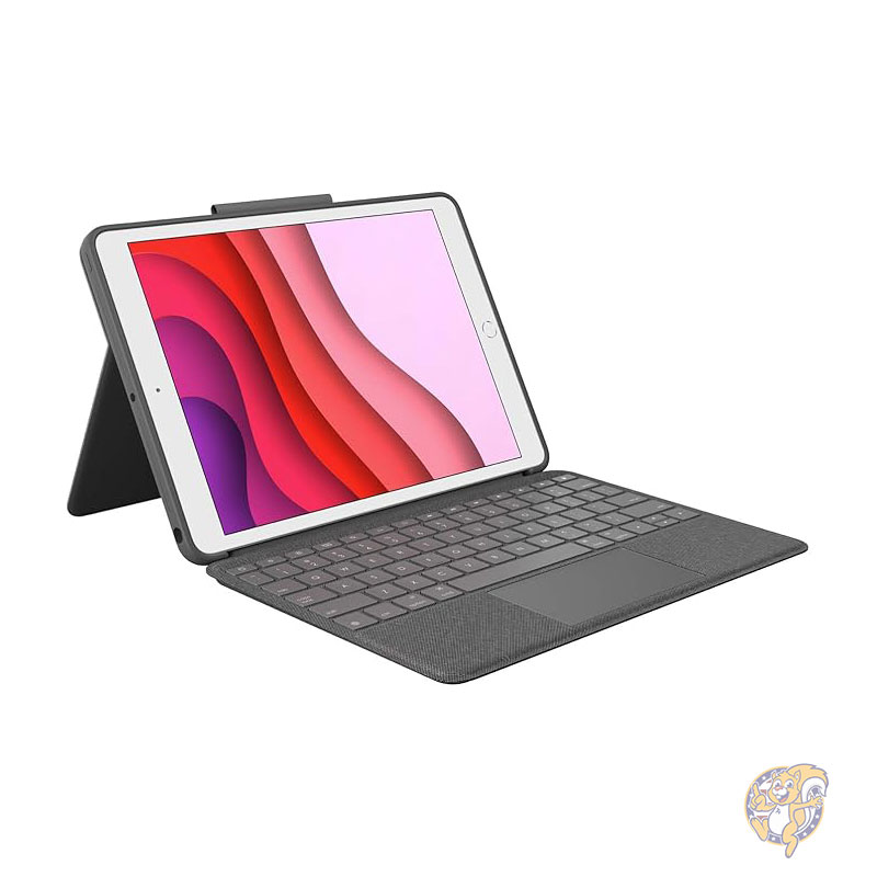 【クーポン配信中】コンボ テック Combo Touch for iPad 第7 第8 第9世代 キーボードケース トラックパッド ワイヤレスキーボード Smart Connector テクノロジー搭載 グラファイト アイパッド用品 Logitech ロジテック