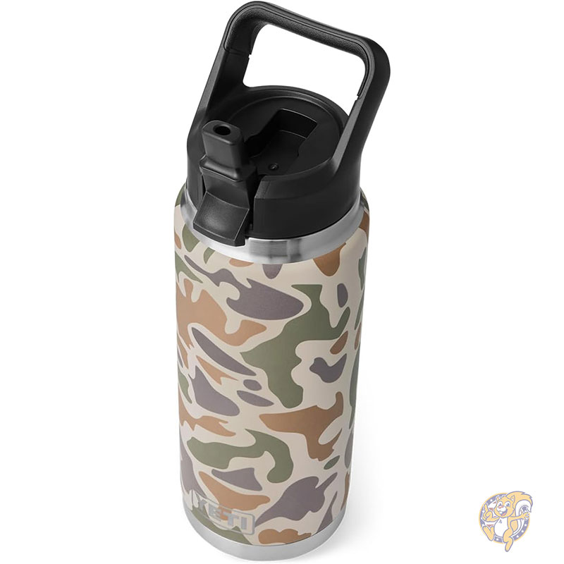 YETI ランブラー タンブラー 26オンスボトル 768ml 真空断熱 ステンレススチール ストローキャップ付き Tan Camo タンカモ 15,860円