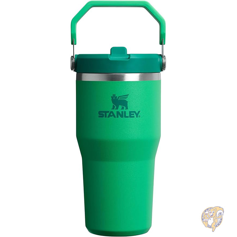 【クーポン配信中】STANLEY スタンレー IceFlow 2.0 フリップストロー タンブラー ハンドル付き ツイスト式 蓋 フリップアップ式ストロー 漏れ防止 ウォーターボトル 断熱ステンレススチール 20オンス 591ml メドウ|パームスアメリカ