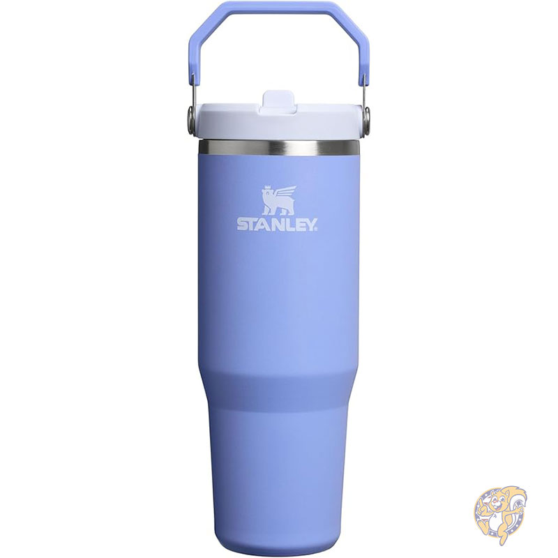 【ポイント2倍!15日】STANLEY スタンレー IceFlow 2.0 フリップストロータンブラー ハンドル付 30オンス 887ml ツイスト式蓋 フリップアップストロー 漏れ防止 ウォーターボトル 断熱 ステンレススチール BPAフリー アジサイ