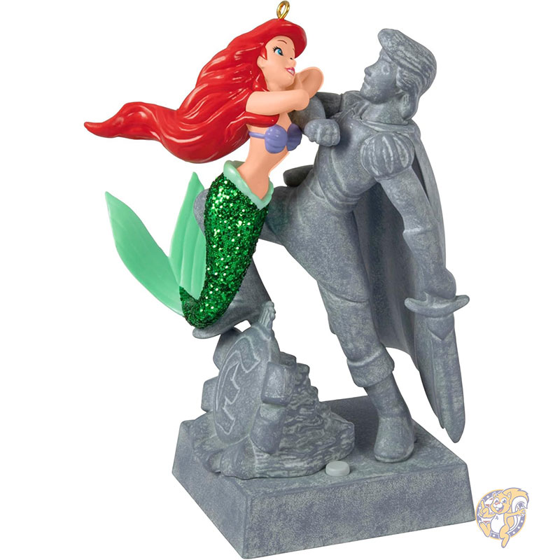 【美品】アリエル＆エリック リトルマーメイド オーナメント ディズニースト Disney】ディズニーリトルマーメイド アリエル＆エリック王子