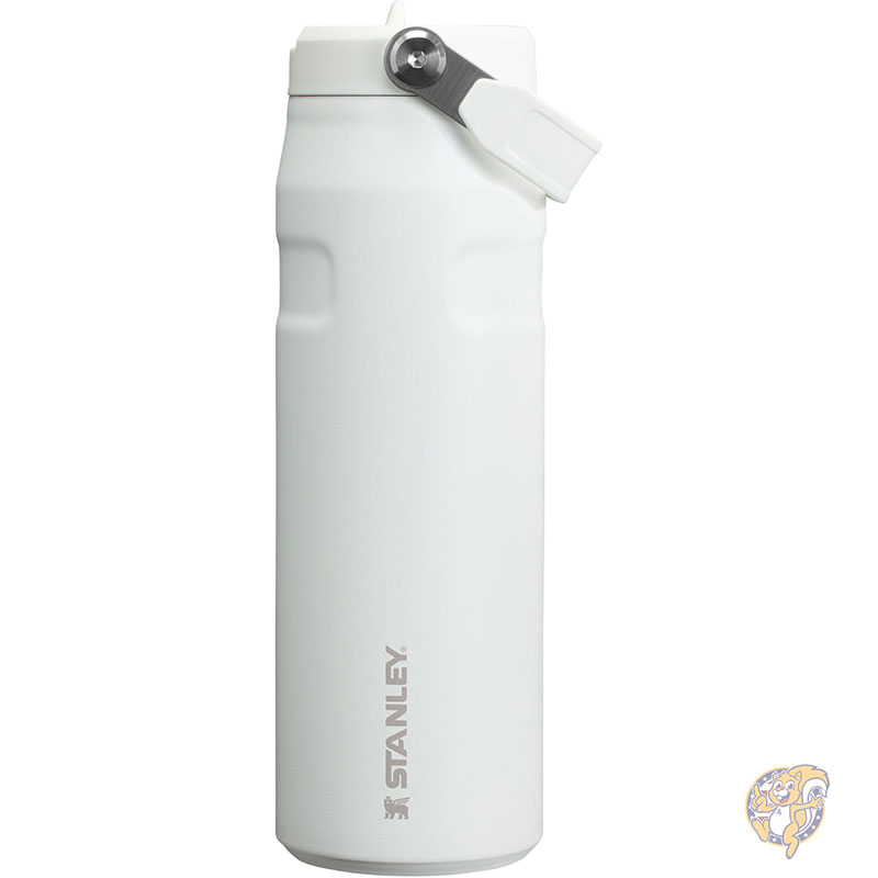 【クーポン配信中】Stanley スタンレー IceFlow フリップストロー 2.0 ウォーターボトル 24オンス 709ml 内蔵ストロー 軽量 漏れにくい 断熱ステンレススチール BPAフリー フロスト