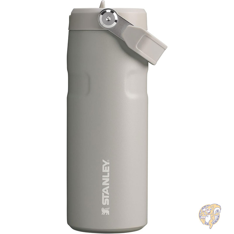 【クーポン配信中】Stanley スタンレー IceFlow フリップストロー 2.0 ウォーターボトル 内蔵ストロー 軽量 漏れにくい 断熱ステンレススチール BPAフリー アッシュ 16オンス 473ml