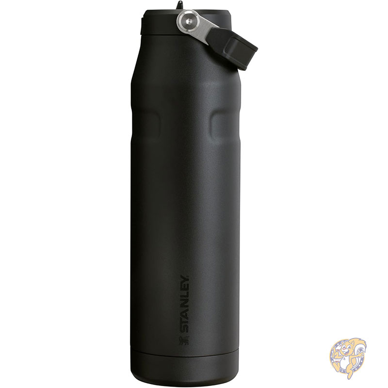 【クーポン配信中】Stanley スタンレー IceFlow フリップストロー 2.0 ウォーターボトル 内蔵ストロー 軽量 漏れにくい 断熱ステンレススチール BPAフリー ブラック 2.0 36オンス 1L