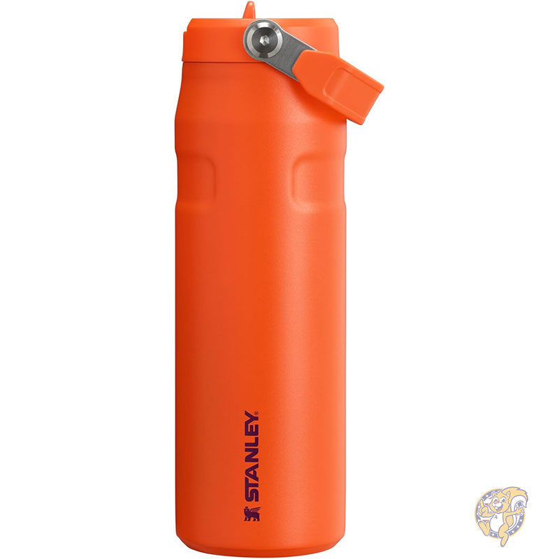 【クーポン配信中】Stanley スタンレー IceFlow フリップストロー 2.0 ウォーターボトル 内蔵ストロー 軽量 漏れにくい 断熱ステンレススチール BPAフリー タイガーリリープラム 24オンス 709ml