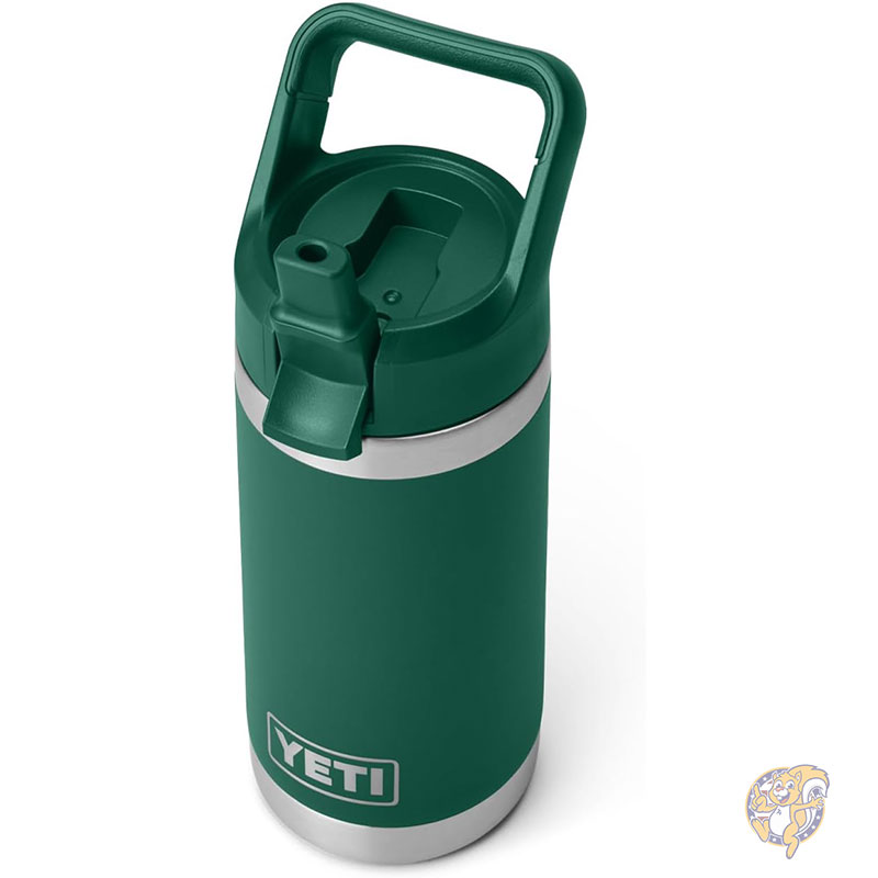 【クーポン配信中】YETI イエティ ランブラー ジュニア 12オンス 354ml キッズボトル ストローキャップ付き 子供用 水筒 ブラックフォレストグリーン Black Forest Green｜パームスアメリカ