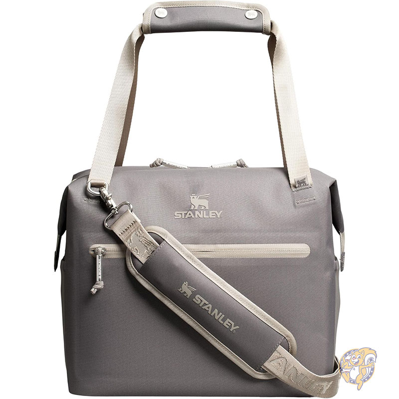 【クーポン配信中】スタンレー Stanley All Day Julienne ミディ ソフトクーラーバッグ ランチボックス ハンドル ストラップ付き クーラー 12時間 保冷 ジッパー付き 断熱トラベルバッグ BPAフリー ストーン 20缶 12クォート 11.3L