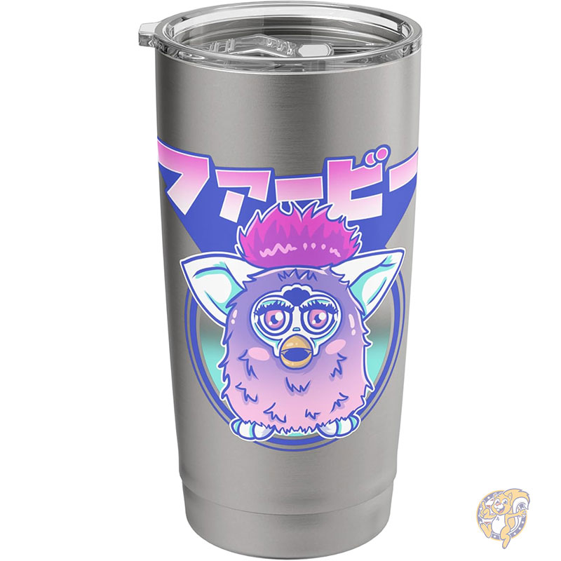 【クーポン配信中】ファービー Furby タンブラー レトロ ピンク 日本語 ファービータンブラー ポートレート ステンレススチール 断熱タンブラー ブラッシュドスチール アメリカ輸入 可愛い ギフト 公式ロゴ 8,033円