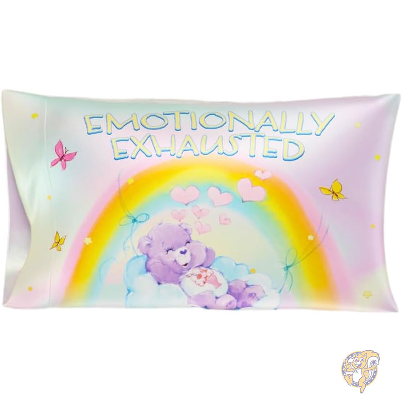 ケアベア 枕カバー ピローカバー クラシック レトロビューティー シルキーサテン スタンダード リバーシブル 枕カバー 20x30インチ 約51×76cm ヘア＆スキン用 公式ライセンス商品 フランコ コレクティブルズ Franco フランコ クリスマス