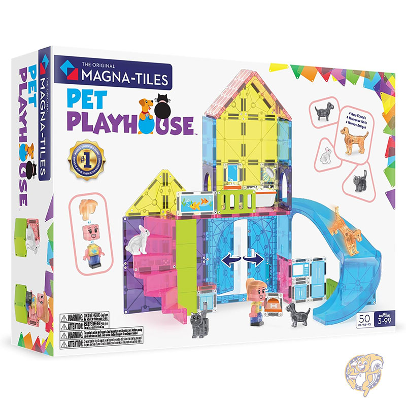 マグナタイル MAGNA TILES ペットプレイハウス 50ピース マグネット式組み立てセット 元祖マグネット式組み立てブランド おもちゃ クリスマス 16,700円