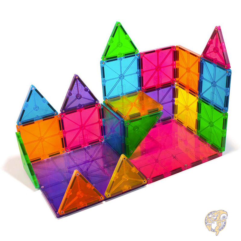 【ポイント2倍!15日】マグナタイル MAGNA TILES クリアカラー ブロック マグネット式組み立てセット 元祖マグネット式組み立てブランド おもちゃ クリスマス