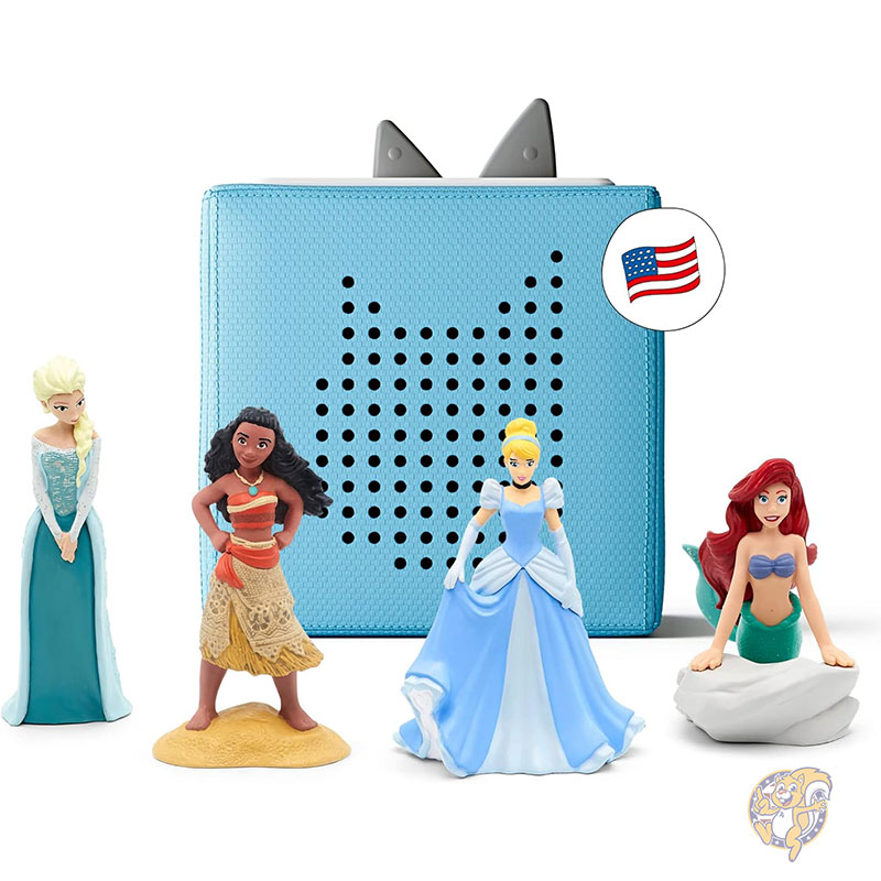 【クーポン配信中】トニーボックス Toniebox スターターセット ディズニープリンセス エルサ モアナ シンデレラ アリエル 読み聞かせ おもちゃ ライトブルー Tonies トニーズ クリスマス