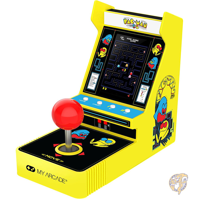 パックマンジョイスティックプレーヤー 公式ライセンス レトロゲーム コンソール 2つのゲームモード クラシックアーケードマシン My Arcade マイアーケード パックマン クリスマス