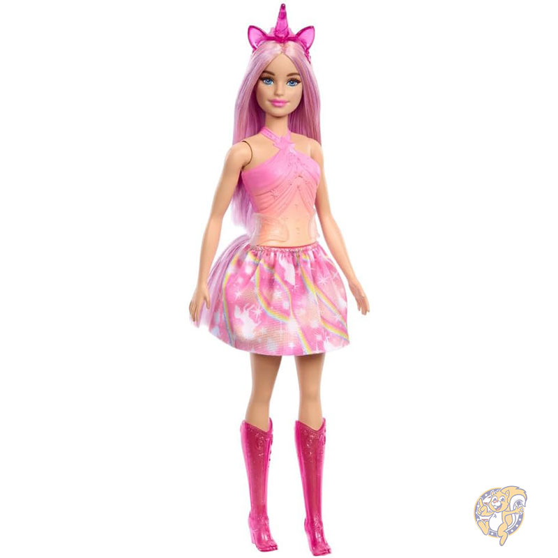 【クーポン配信中】バービー Barbie ピンクのファンタジーヘア カラフルな衣装 ユニコーン アクセサリー バービーユニコーンドール 着せ替え人形 おもちゃ クリスマス 6,209円