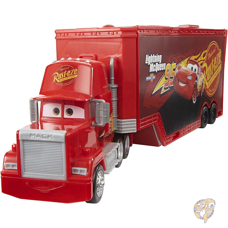 【クーポン配信中】ディズニー ピクサー カーズ トランスフォーミング マック プレイセット 2in1 おもちゃのトラック チューンアップステーション ランチャー リフト付き 映画風グラフィック お子様へのギフト おもちゃ Mattel マテル