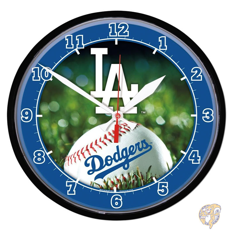 【クーポン配信中】ロサンゼルスドジャース Los Angeles Dodgers 壁掛け時計 MLB 2935014 ロサンゼルス・ドジャース ラウンドウォールクロック 12.75インチ 32cm ウィンクラフト WinCraft