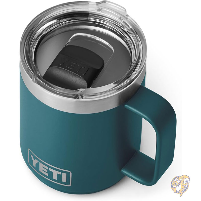 YETI イエティ ランブラー スタッカブル マグ 約295ml 真空断熱 マグスライダー 蓋付き ステンレス アガベティール Agave Teal