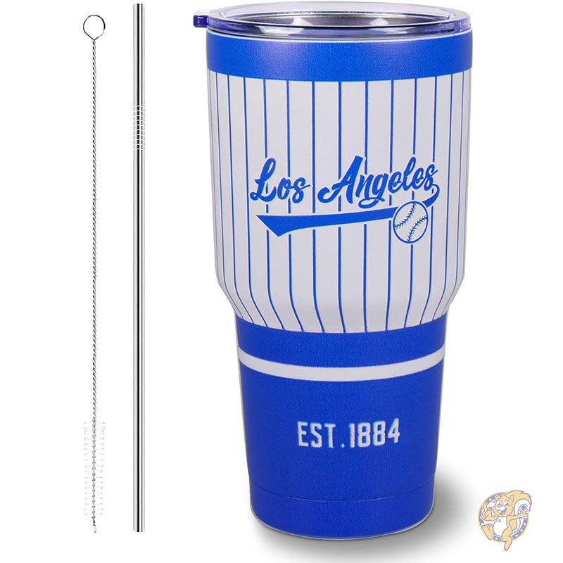 【25日最大4000円クーポン】ロサンゼルス Los Angeles タンブラー MLB 30オンス 887ml グラデーションカラー 野球 断熱マグ 保冷 保温 アウトドア スポーツ オフィスに最適 男性 女性 アメリカ輸入|パームスアメリカ