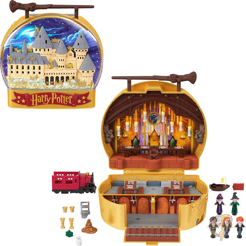 ポリーポケット Polly Pocket ハリーポッター コレクタープレイセット ハリーポッターコンパクト 人形5体 アクセサリー 11個付き おもちゃ