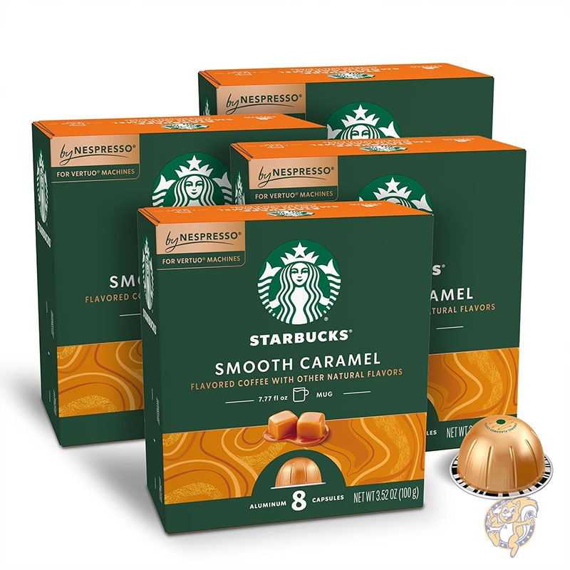 【クーポン配信中】スターバックス バイ ネスプレッソ Vertuo キャラメル フレーバー コーヒー 32カプセル Starbucks by Nespresso ヴァーチュオ 専用 スタバ 母の日 スタバコーヒー まとめ買い ギフト