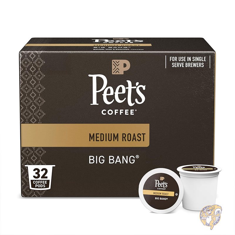 【25日最大4000円クーポン】ピーツコーヒー Peet’s Coffee ビッグバン Big Bang ミディアムロースト シングルサーブ コーヒーポッド 32個入 100%アラビカコーヒー まとめ買い 父の日 母の日 ギフト 誕生日 アメリカ コーヒー 珈琲 カフェ アメリカカフェ|パームスアメリカ