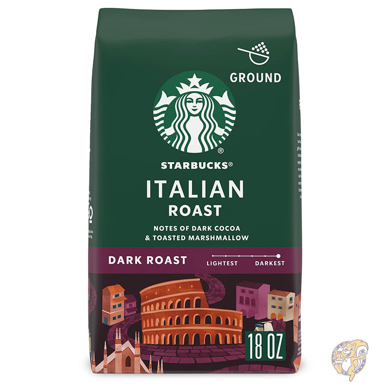Starbucks スターバックス グラウンドコーヒー イタリアンロースト ダークロースト 粉 100％アラビカ豆 約510g スタバ 母の日 スタバコーヒー まとめ買い ギフト